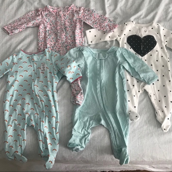 NWOT Carters one piece footie pajamas - Picture 2 of 6